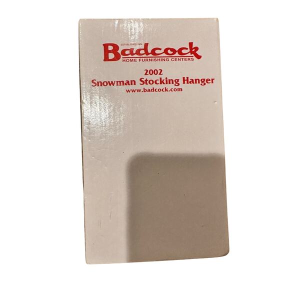 Vintage 2002 Badcock Snowman Stocking Hanger - Picture 2 of 5